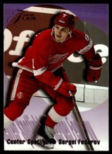 1994-95 Flair Center Spotlight Sergei Fedorov Detroit Red Wings #2