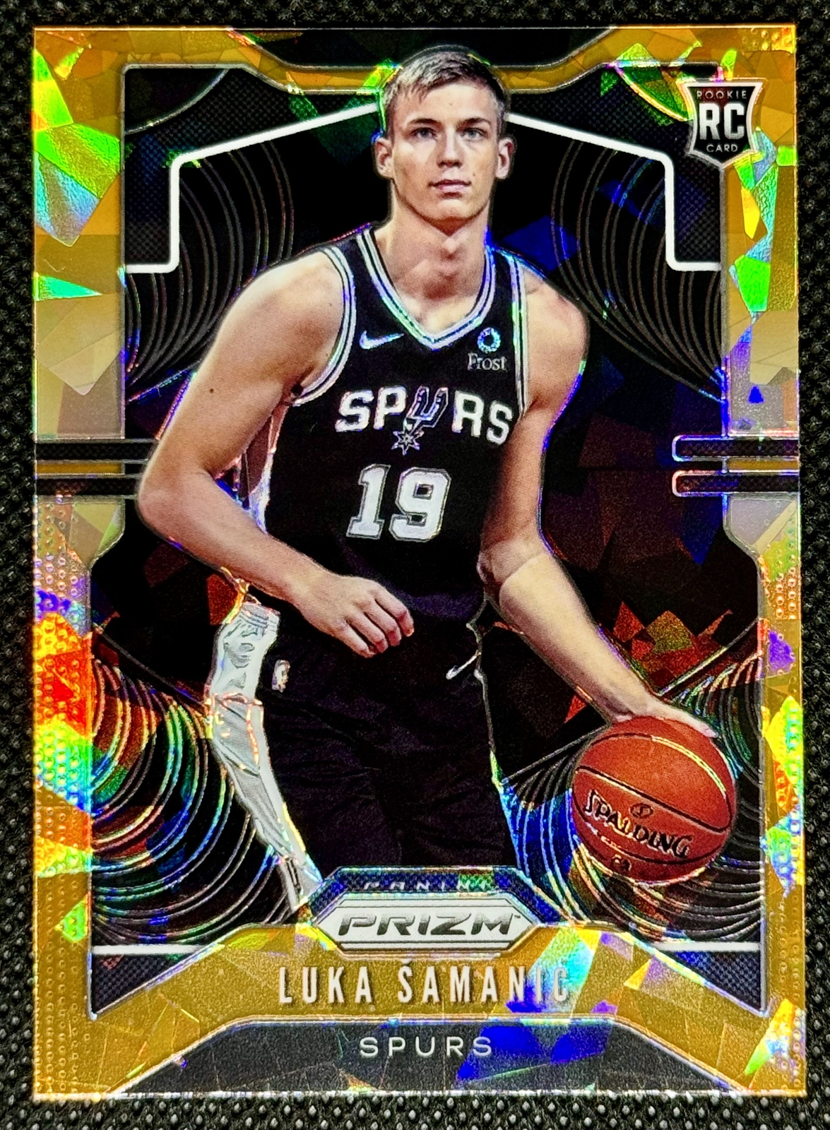 2019-20 Panini Prizm #265 Luka Samanic Prizms Orange Ice