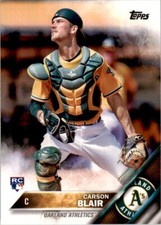 2016 Topps Carson Blair Rookie Oakland Athletics #352 MLB Baseball Card