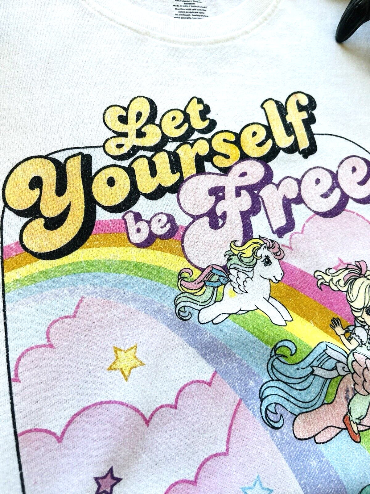 T shirt My Little Pony "Let Yourself be Free" bianca taglia small