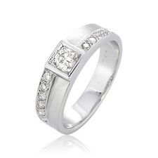 18K Gold Diamond Ring 0.47ct Fine Jewelry Engagement Anniversary Wedding Ring
