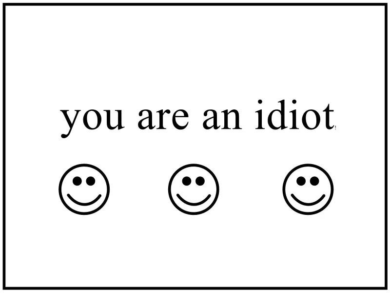 You are an Idiot 2000s Trojan Virus Smiley Faces Poster Print - Pick Size,  Color