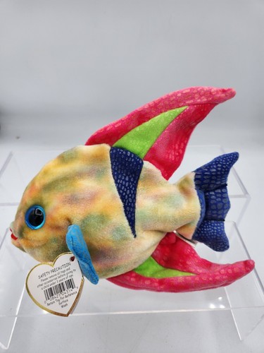 2000 TY Beanie Baby - ARUBA the Angel Fish Rainbow (7 inch) - Stuffed Animal Toy - Picture 5 of 9