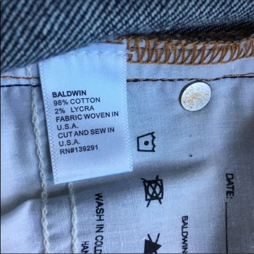Baldwin The Ten High Waisted Skinny Jeans Dark Wash Size 24 - Picture 11 of 12
