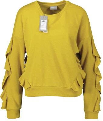 NEU! ONLY Damen Sweatshirt ocker Gr. L - Bild 1 von 4