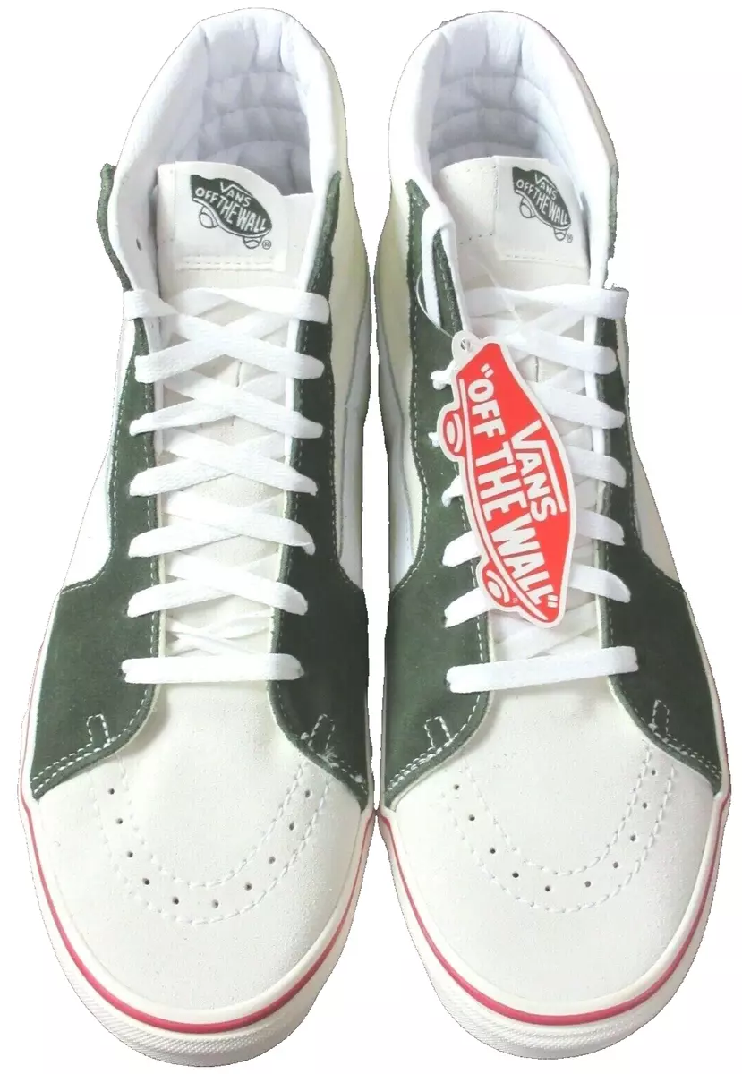 Vans Men s Sk8 Hi Retro Sport Marshmallow White Kombu Green shoes Size 9.5 NIB