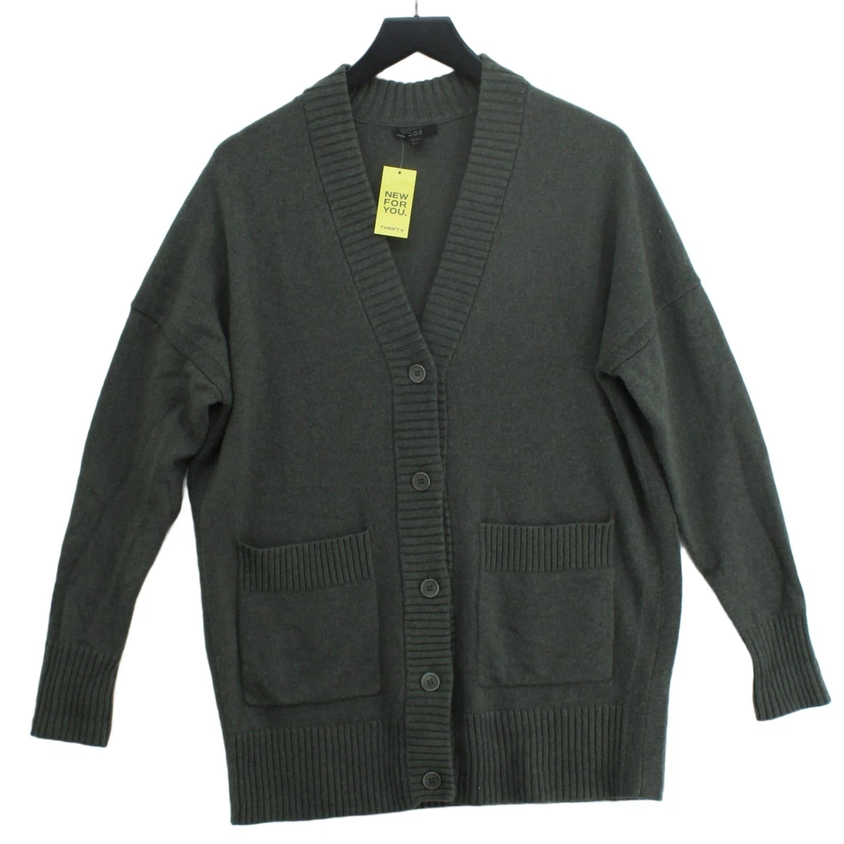 Cos top green cardigan