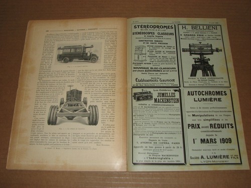 *** La Nature n° 1873 (17/04/1909) - Licorne / Hydroplanes / Autobus Parisiens - Picture 5 of 5