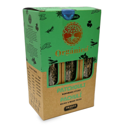 Premium Organic Smudge Incense Thick Sticks Natural Ingredients box 12 pk-300gr