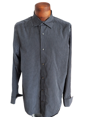 banana republic french cuff dress shirt Banana Republic Men Dress Shirt French Cuff Egyptian Cotton 16-16 1/2 Fitted L/S