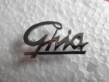 Plaque D'Identification FIAT Ghia 1500 GT 2300 VW? Ford? Lettres En Chrome