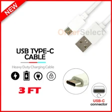 USB Type-C Charger Cable Cord for Phone LG Harmony 4 / Wing / K51 / K92 /Q70