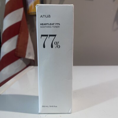 Anua Heartleaf 77% Soothing Toner 250ml 8.45 fl.oz Free Shipping.  Exp 02/2026