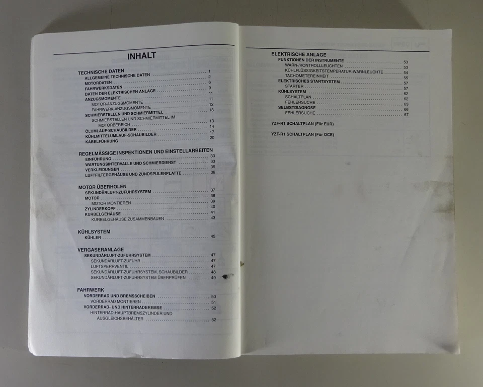Manual De Taller Yamaha YZF-R 1 (M) De 1998 A 2000 - Imagen 2 de 2