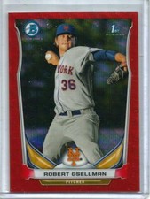 Robert Gsellman 2014 Bowman Chrome Red Wave Refractor Rookie #07/25