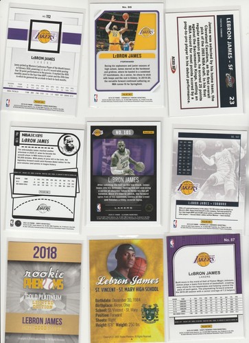 LEBRON JAMES KING LOT (75) DIFFERENT INSERTS PARALLELS STICKERS PROMOS MORE! - Picture 5 of 10
