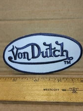 Vintage Navy Blue Von Dutch Patch - Free Shipping