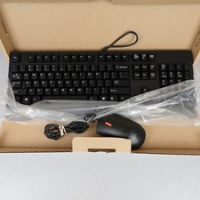 Lenovo Traditional USB Keyboard 00XH688 Black w/Mouse Bundle