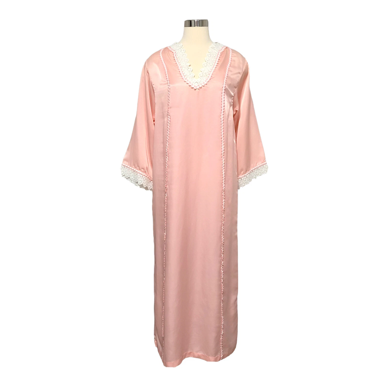 Abito da notte Christian Dior Donna Lingerie Maniche Lunghe Pizzo Vintage Union Made