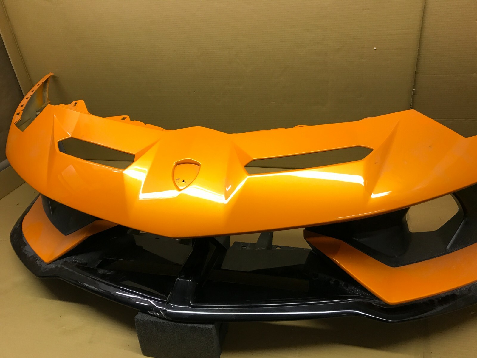 2019 2020 2021 LAMBORGHINI AVENTADOR SVJ FRONT BUMPER COVER OEM Orange