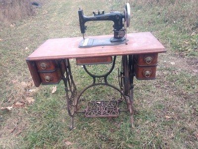 Antique Domestic Treadle Sewing Machine | eBay