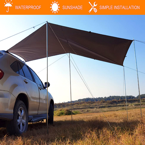 Large Car Side Awning Rooftop Tent Sun 