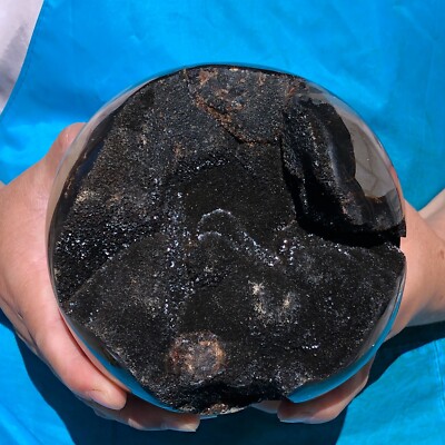 6.27LB TOP Turtle Back Stone Hole Shape Dragon Crystal Crack Gem Reiki 2132
