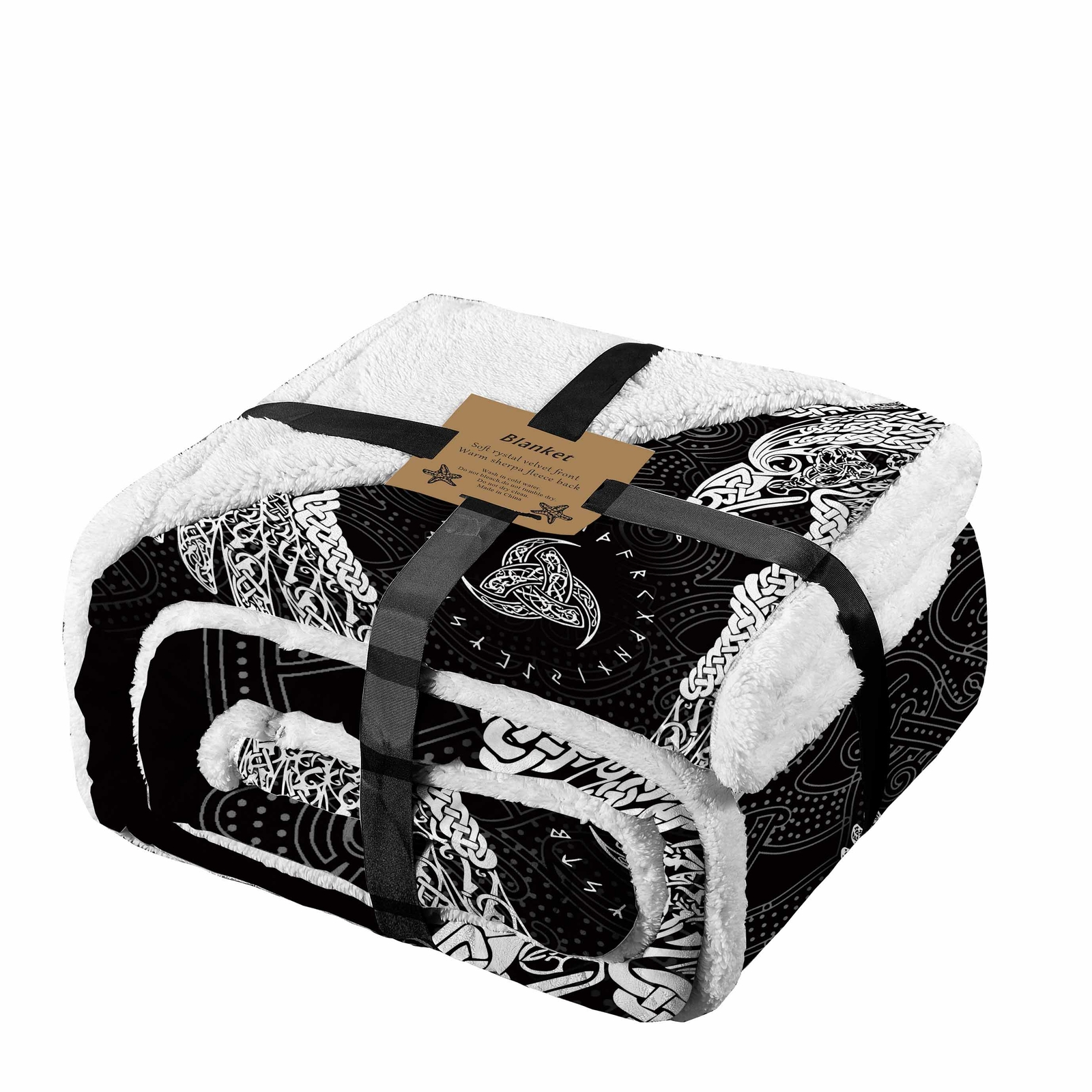 3D Fox Foxes Animal Maple Leaf Print Plush Blanket Bedding Soft Thick