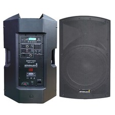 15" PA Powered Speaker 4000 Watts Karaoke Church Speaker W/ Bluetooth USB TWS SD