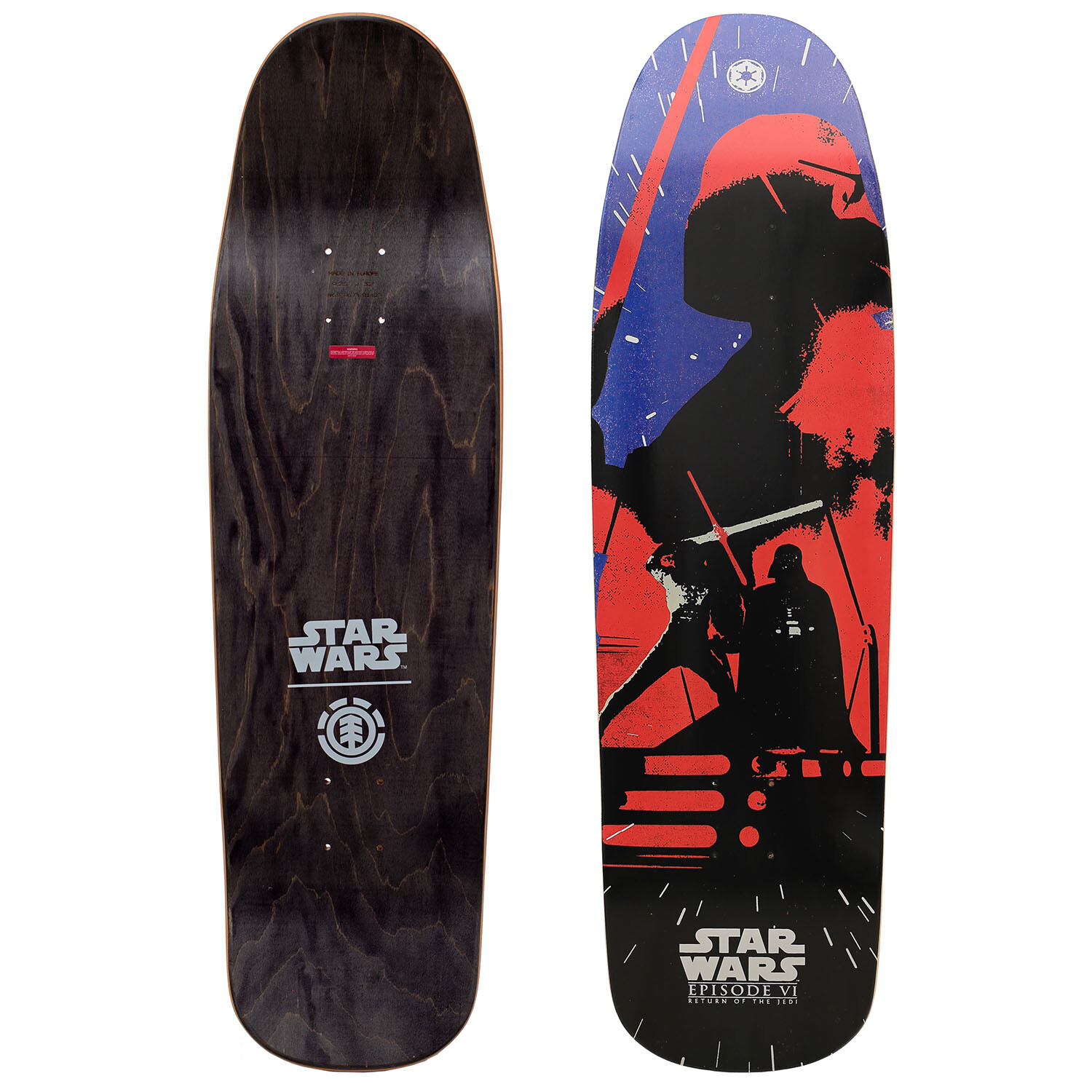 Element x Star Wars 80-х годов старый школьный скейтборд с Дартом Вейдером 925 дюймов клейкая лента 12790₽