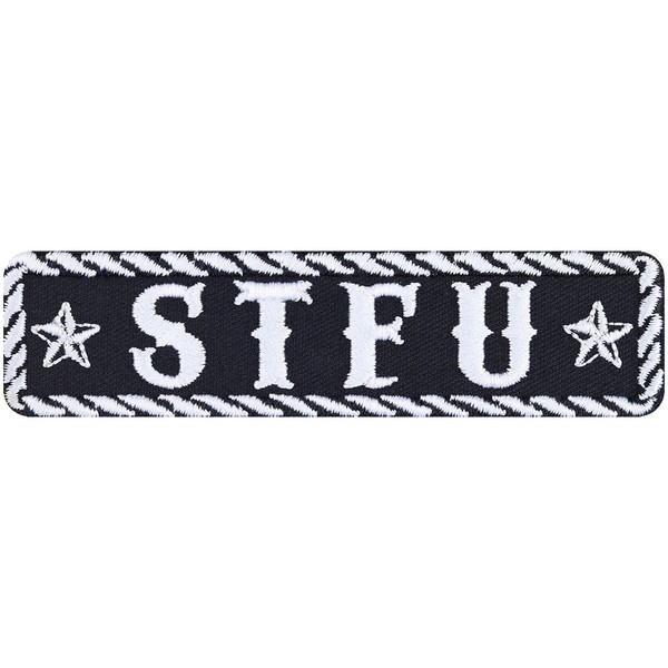 Stfu AufnäHer Shut The Fuck Up AufbüGler Biker Patch Rocker Applikation-image