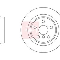 Bmw 1Er F40 2019 Bremsscheibe Hinten Einzel Apec DSK3169