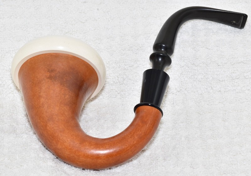 Meerschaum calabash estate smoking pipe