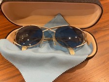 Cazal Mod 977 Sunglasses Gold Frame Blue Lens Japan