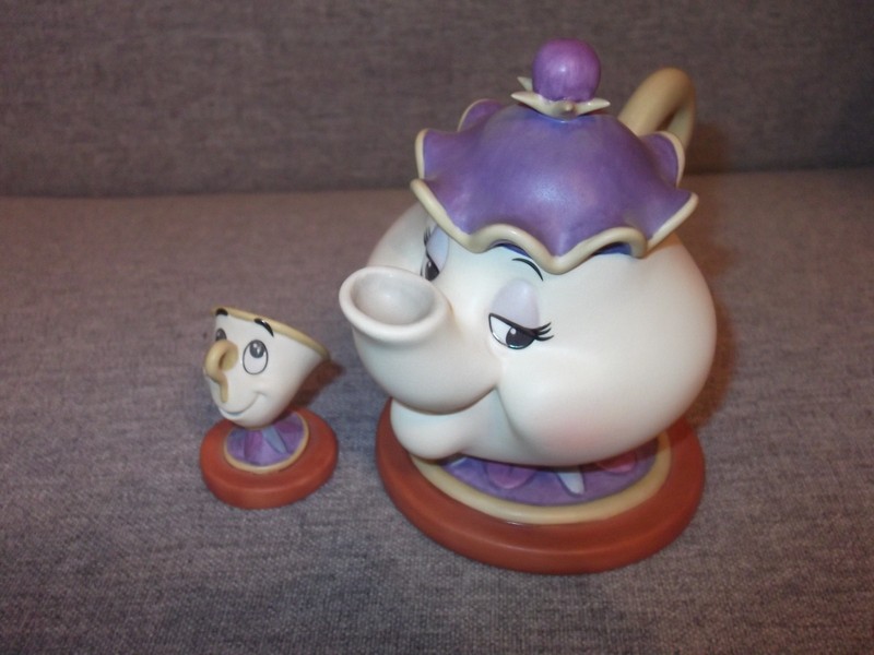WDCC Disney Mrs. Potts & Chip Good Night, Luv with Box & COA