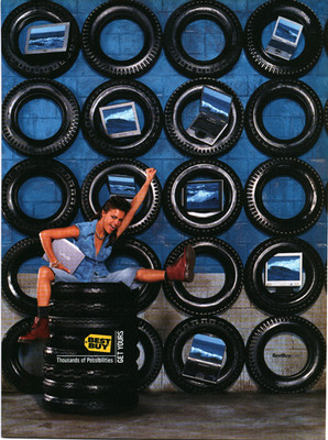 Vintage 2003 Best Buy Print Ad Sony Vaio Laptop Thousands of Possibilities VTG