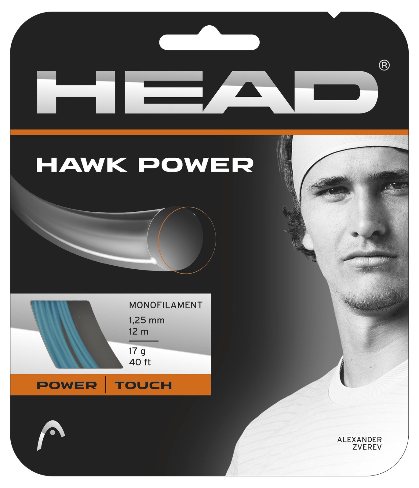 Head Hawk Power 17 1.25mm Tennis Strings Set