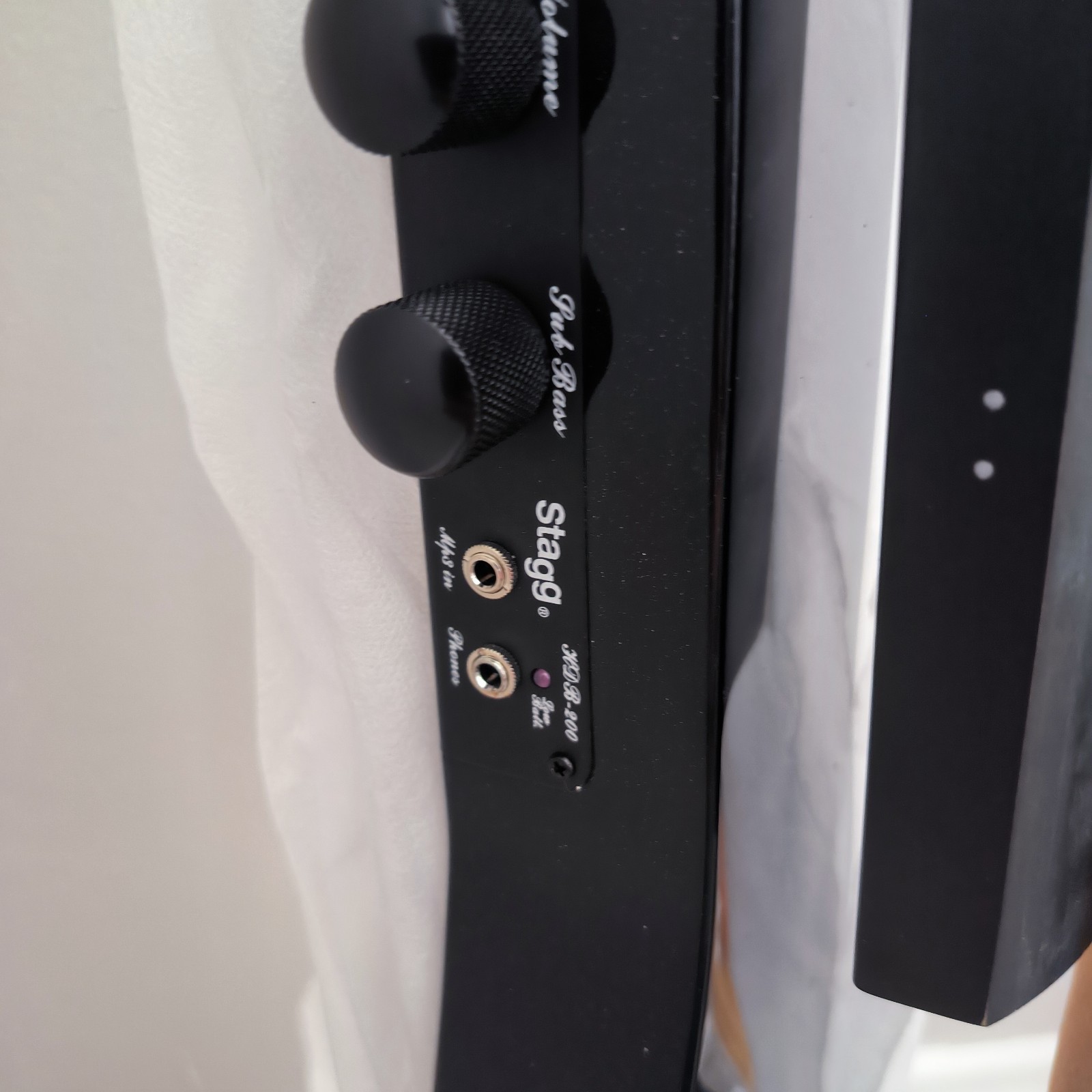 Stagg EDB-3/4 Electric Upright Double Bass 3/4 Size Black with Gigbag READ