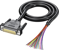 DB25 Cabel RS232 Serial Solderless Breakout Connector, D-SUB 25 PIN Adapter to B