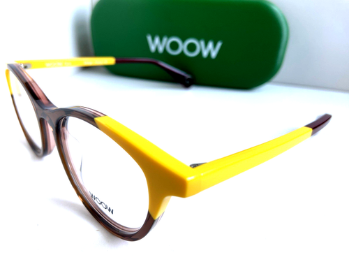 WOOW Paris Marry Me 4 1331 48mm Yellow Round Men's Women's Eyeglasses Frame - Picture 2 of 6