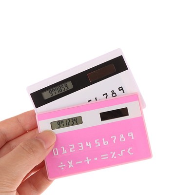 Solar 8 Digit Calculator Student Mini Pocket Calculator Portable Slim Calculator