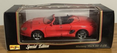 Maisto Special Edition Ford Mustang Mach III 1:18 Red Diecast Car