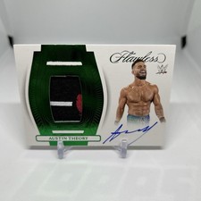 2024 Panini Flawless WWE Austin Theory Emeral Patch Auto # /5