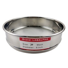 LABALPHA 20 Mesh Lab Sieves, #20 Mesh Test Sieve, 8'' Diameter, 304 Stainless...