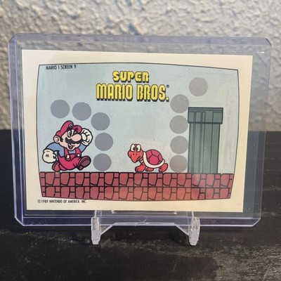Topps 1989 Super Mario Bros. Scratch-Off Game Card Screen 9 of 10 Mario