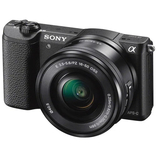 SONY a5100 ILCE-5100 16-50mmPZレンズキット Sony Alpha A5100 24.3MP Digital SLR Camera - Black (Kit with E-PZ