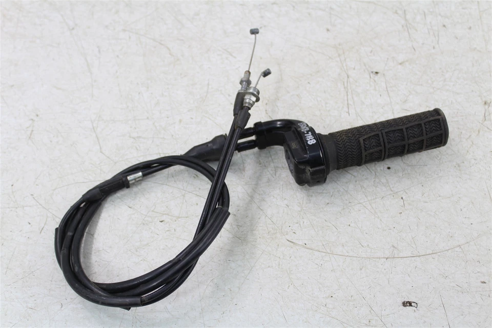 Yamaha WR 250F 2001 carcasa de tubo de acelerador con cables de acelerador Foto 4 de 4