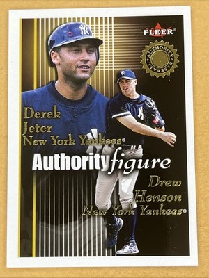 2001 Fleer Authority Figure #3AF Derek Jeter Drew Henson Yankees 622/1750