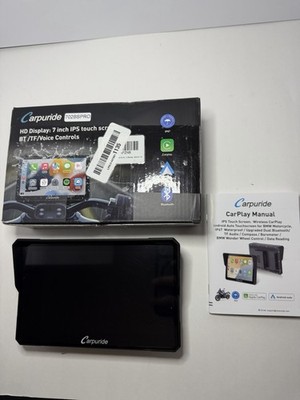 CARPURIDE W702BS PRO for BMW Motorcycle 7  CarPlay, Android Auto, GPS, Bluetooth