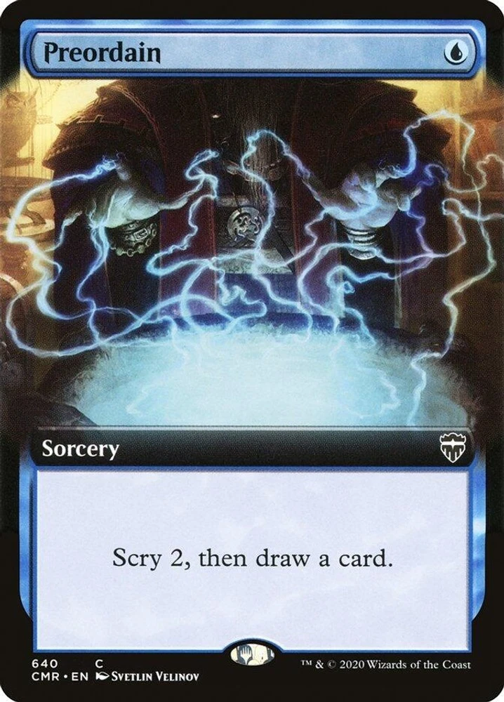 Preordain Foil Magic: The Gathering Individual Trading Card Games